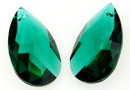 Swarovski, pandantiv picatura, emerald, 50mm - x1