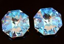 Swarovski, link octogon, blue aurore boreale, 14mm - x1