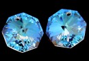 Swarovski, pandantiv octogon, blue aurore boreale, 24mm - x1