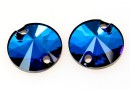 Swarovski, link, bermuda blue, 10mm - x2