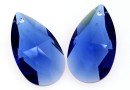 Swarovski, pandantiv picatura, dark sapphire, 28mm - x1