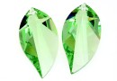 Swarovski, pandantiv frunza, light peridot, 28mm - x1