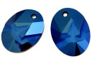 Swarovski, pandantiv kaputt oval, metallic blue, 26mm - x1