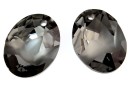 Swarovski, kaputt oval pendant, silver night, 36mm - x1
