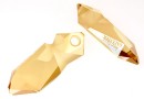 Swarovski, kaputt pendant, golden shadow, 40mm - x1