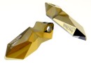 Swarovski, kaputt pendant, dorado, 40mm - x1