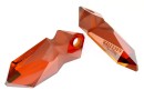Swarovski, kaputt pendant, red magma, 40mm - x1