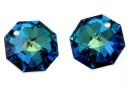 Swarovski, pandantiv octogon, bermuda blue, 14mm - x1