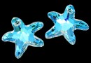 Swarovski, pandantiv stea de mare, blue aurore boreale, 16mm - x1