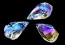 Swarovski, pandantiv helix, blue aurore boreale, 18mm - x1