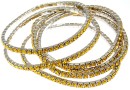 1088 Swarovski sunflower bracelet, rhodium plated, 18cm - x1