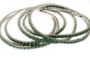 Bratara Swarovski 1088 palace green opal, placata cu rodiu, 18cm - x1