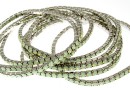 Bratara Swarovski 1088 chrysolite opal, placata cu rodiu, 18cm - x1