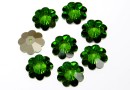 Swarovski, marguerite flower, fern green, 12mm - x4