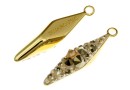 Swarovski, pand. pave placat cu aur, metallic gold, 20mm - x1