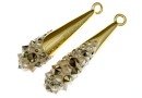 Swarovski, pand. pave placat cu aur, metallic gold, 30mm - x1