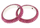 Swarovski, pave ring, rose, 18.5mm - x1