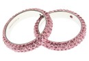 Swarovski, pave ring, light rose, 18.5mm - x1