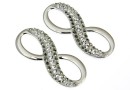 Swarovski, pand. pave rodiat, infinit, black diamond, 26mm - x1