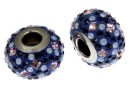 Swarovski, becharmed pave, dark indigo - x1