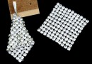 Swarovski Crystal mesh, crystal, 3.2x3.2cm - x1
