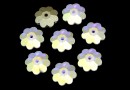 Swarovski, marguerite flower, aurora borealis, 6mm - x10