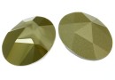 Swarovski, fancy cabochon kaputt oval, metallic lt gold, 23x18mm - x1