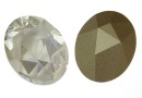 Swarovski, fancy cabochon kaputt oval, crystal, 23x18mm - x1