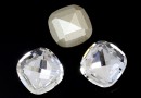 Swarovski, rivoli cabochon, crystal, 12x12mm - x1