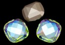 Swarovski, rivoli cabochon, aurore boreale, 16x16mm - x1