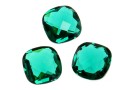 Swarovski, rivoli cabochon, emerald, 8x8mm - x1