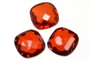 Swarovski, rivoli cabochon, red magma, 12x12mm - x1