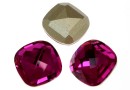 Swarovski, rivoli cabochon, fuchsia, 8x8mm - x1