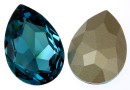 Swarovski, rivoli cabochon, indicolite, 30x20mm - x1