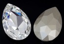 Swarovski, rivoli cabochon, crystal, 30x20mm - x1