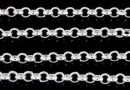 Chain, per foot, 925 silver, 50cm - x1