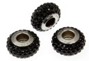 Swarovski, becharmed pave jet black, 13.5mm - x1