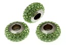 Swarovski, becharmed pave peridot light green, 13.5mm - x1