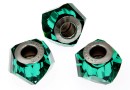 Swarovski, becharmed helix emerald, 14mm - x1