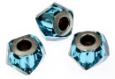 Swarovski, becharmed helix indicolite, 14mm - x1