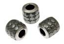 Swarovski, becharmed pave mettalics gun metal brushed, 9.5mm - x1