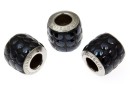 Swarovski, becharmed pave mettalics black polished, 9.5mm - x1