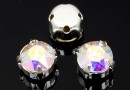 Swarovski, chaton montees aurore boreale, 4mm - x20