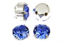 Swarovski, chaton montees, sapphire, 6mm - x10