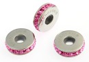 Swarovski, becharmed rondelle rose, 13mm - x1
