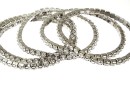 Bratara Swarovski 1088 crystal 4mm, placata cu rodiu, 18cm - x1