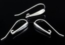 Earring findings, 925 silver, 27.5mm - x1pair