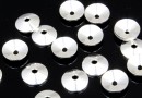 Bead cap, conie, 925 silver, 6mm - x10