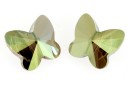 Swarovski, margele fluture, iridescent green, 8mm - x2