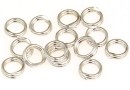 Zale duble argint 925 rodiat, 5mm - x10